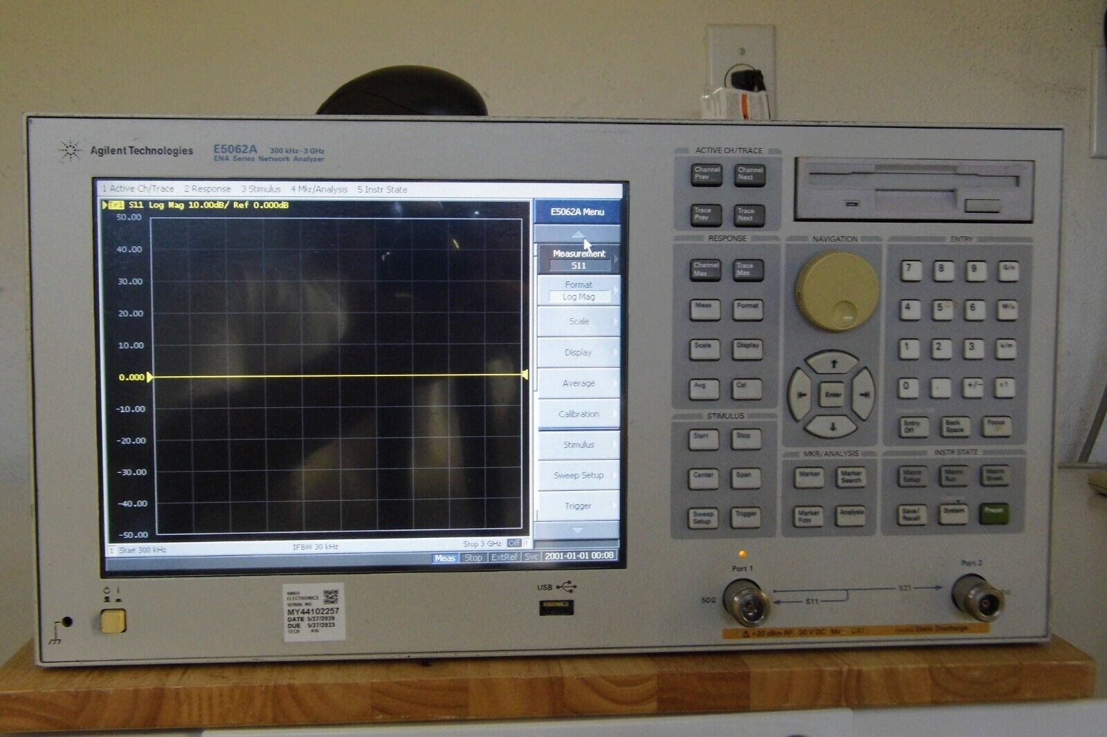Agilent / HP E5062A 3GHz Network Analyzer w/Options 016, 100, 150 & 1E1 CAL'D! Agilent / HP E5062A 3GHz Network Analyzer w/Options 016, 100, 150 & 1E1 CAL'D!